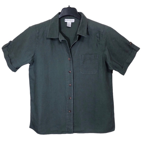 Dress Barn Linen Tab Sleeve Shirt - Picture 1 of 3